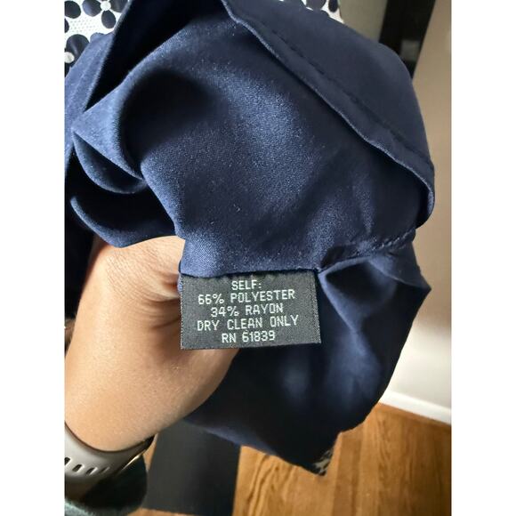 Rickie Freeman for Teri Jon Floral Navy Dress Size 12 - Picture 4 of 8